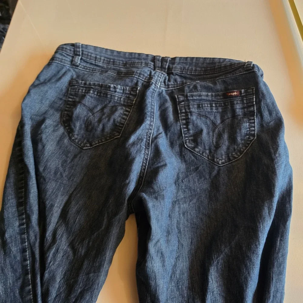 Angels Womens Bootcut Jeans Dark Wash Stretch Denim Size 12 Regular 13580
